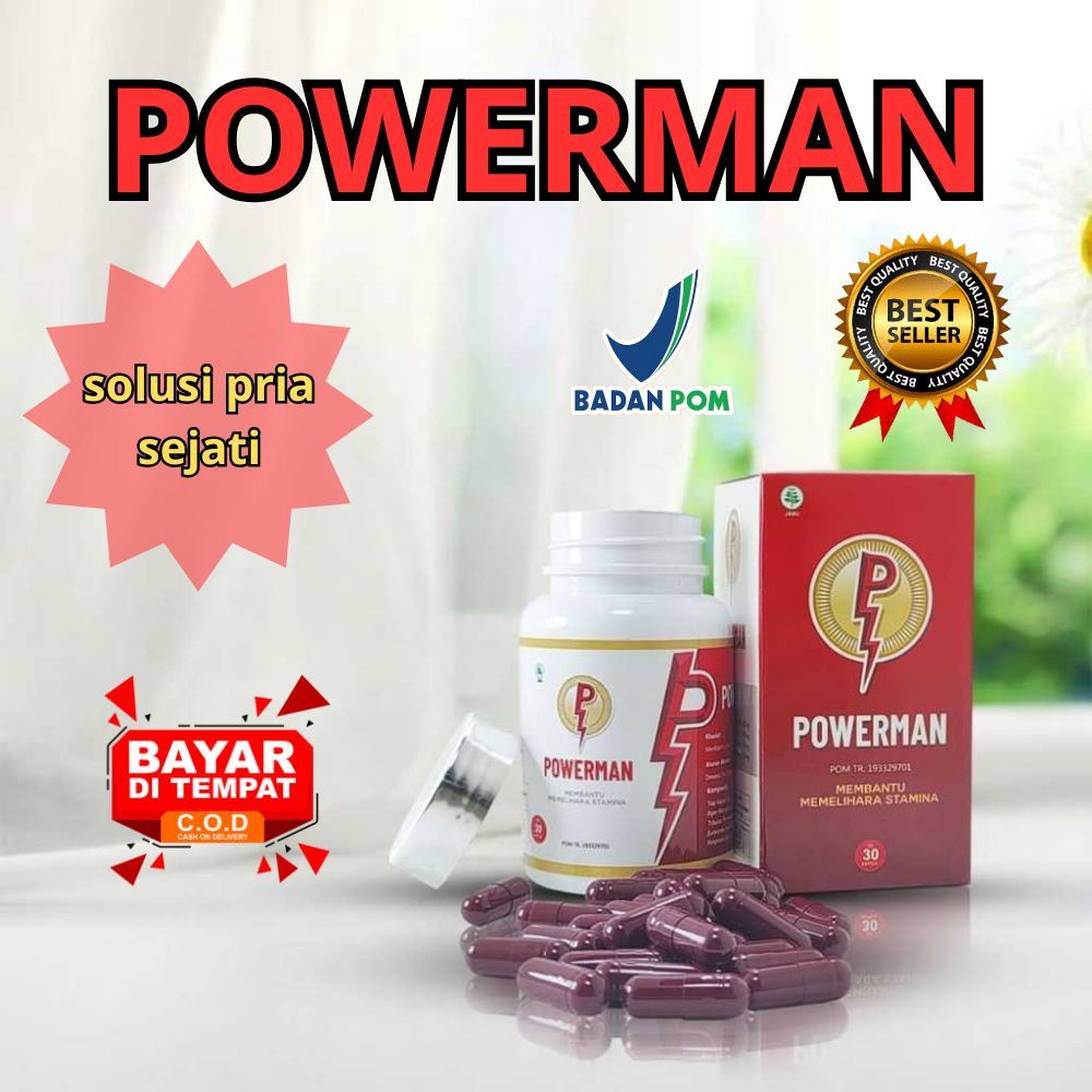 POWER MAN obat kuat pria original bpom halal permanen