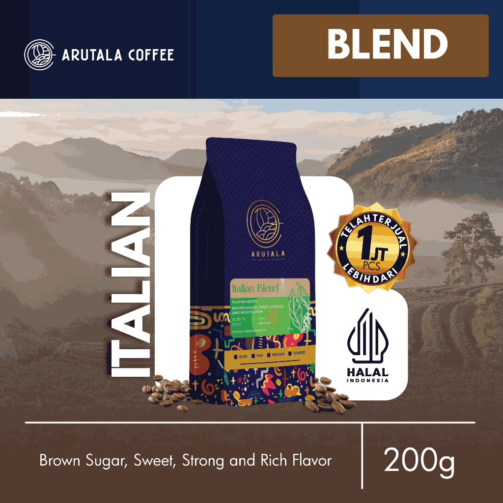 

ARUTALA Kopi Italian Blend for Espresso 200 gram