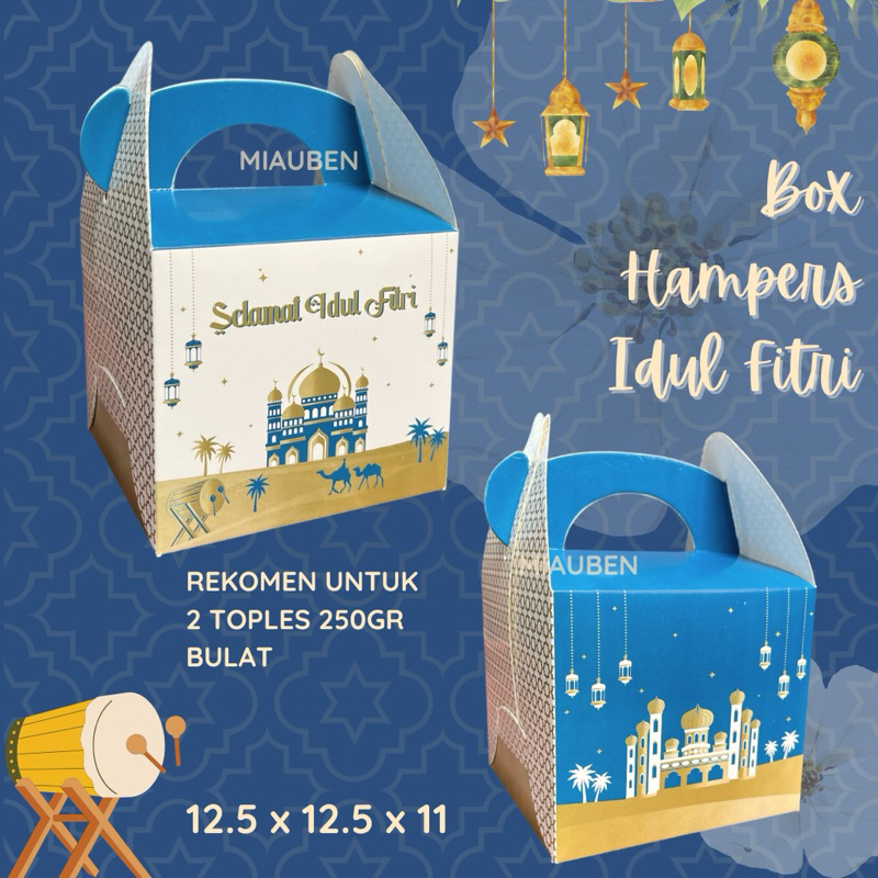 

Isi 5 box hampers lebaran 2 toples 250gr bulat