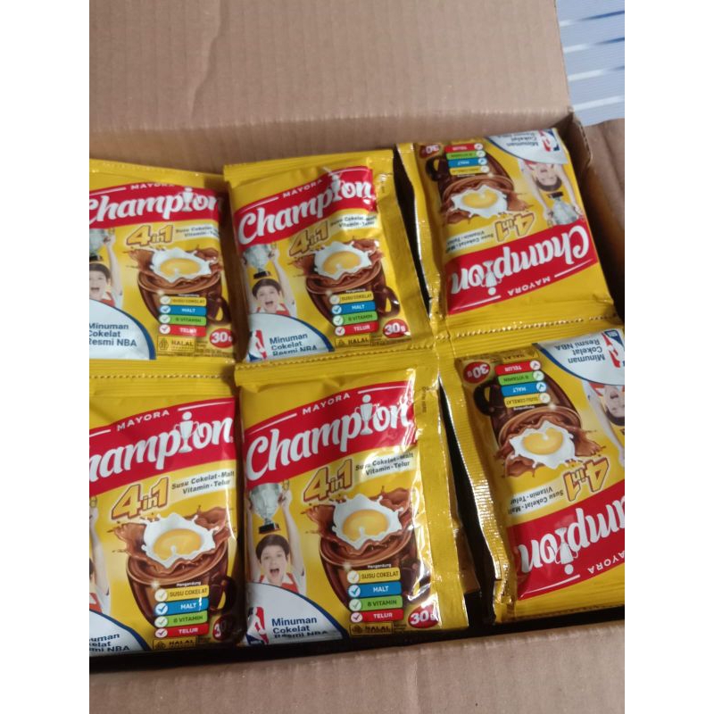 

Mayora Champion Minuman Tecil Rasa Cokelat Nylon 4.1 Kali Hulu