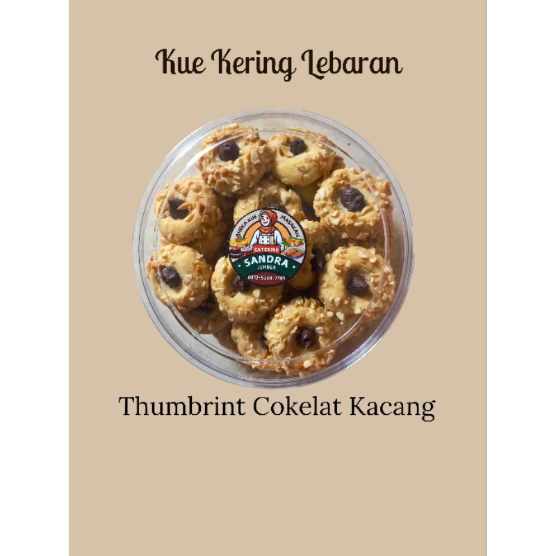 

Thumbprint Cokelat Kacang 500gr - Thumbrint - Kue Thumbprint lebaran - Kue Tumbrint Cokelat