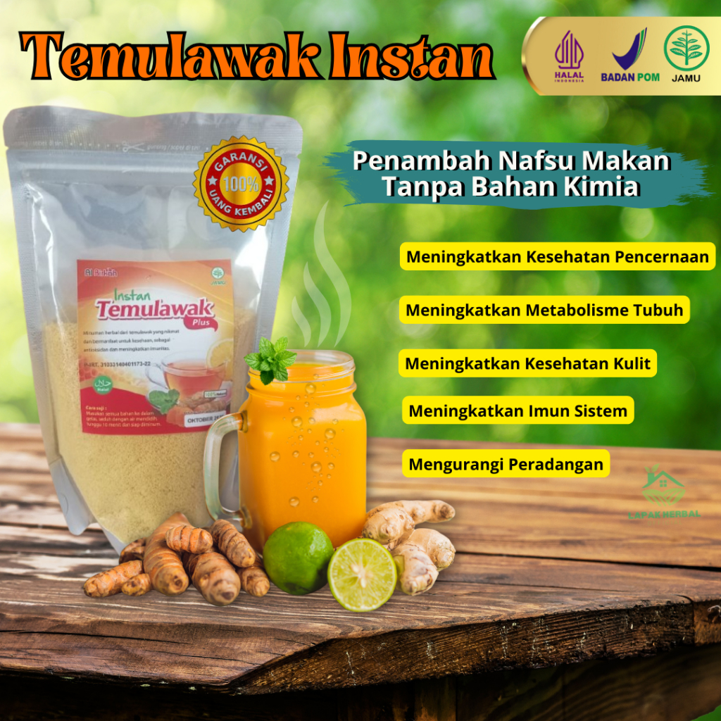 

TEMULAWAK BUBUK Original Instan Minuman Dengan Gula Asli Meningkatkan Imunitas