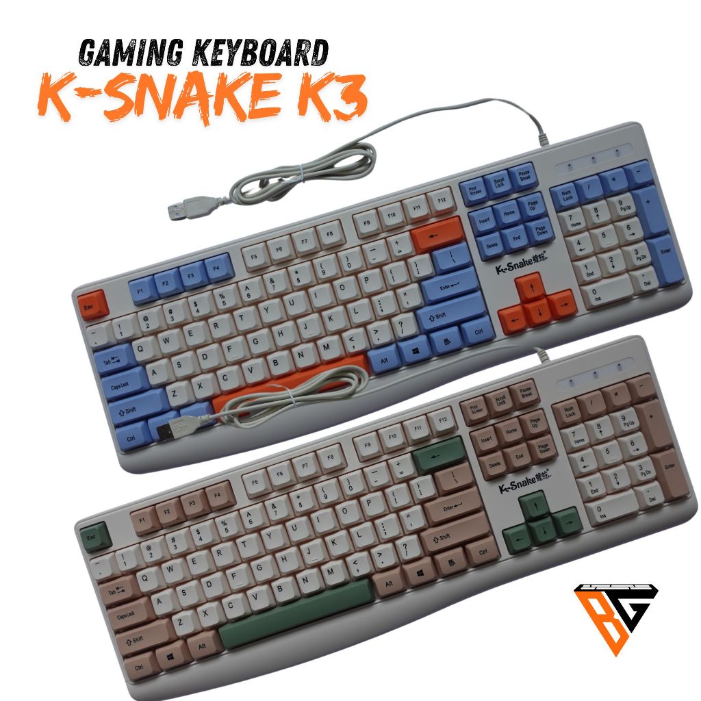 Keyboard Membrane dengan Mechanical Feel Non RGB 100% Keys