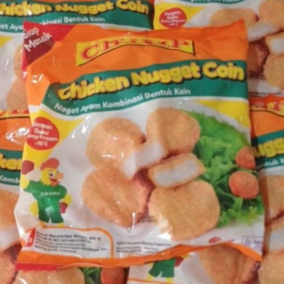 

CHAMP CHICKEN NUGGET COIN 450GRAM NAGET AYAM