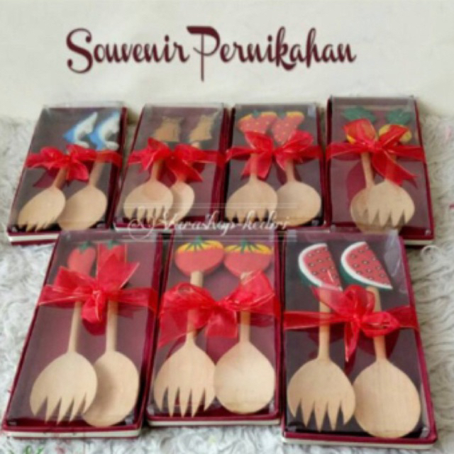 Souvenir Sendok Garpu Klasik Free Packing Box Mika