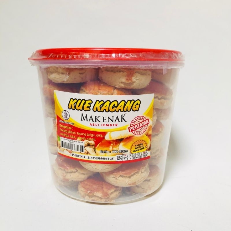 

Kue Kacang Mak Enak Asli Jember Toples 900 gr