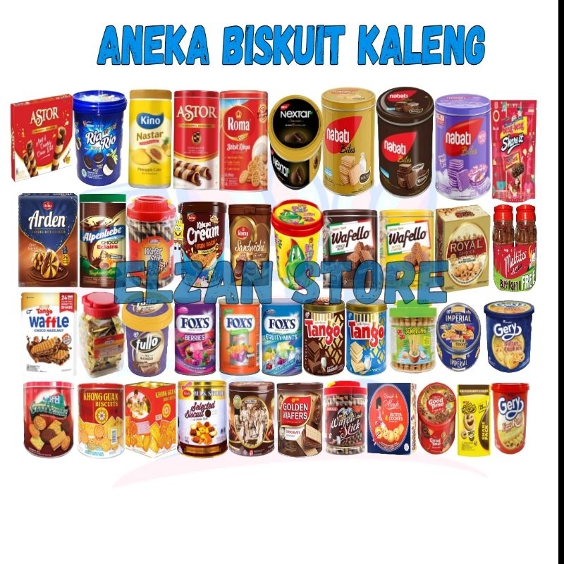 

ANEKA BISKUIT WAFER TANGO NABATI NISSIN KALENG