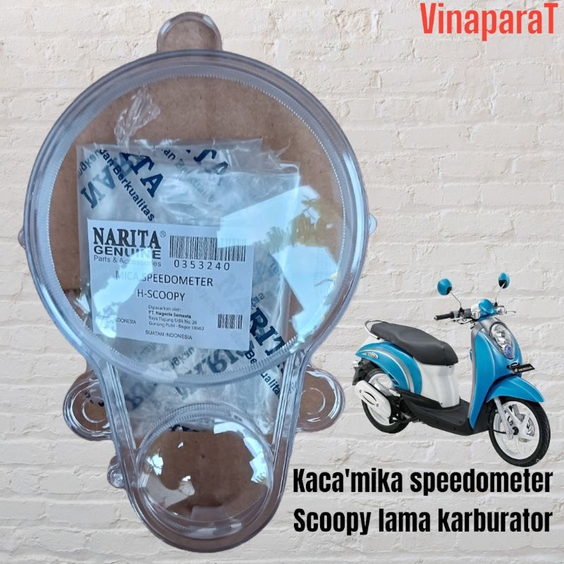 mika kaca speedometer kilometer honda scoopy karbu lama KYT 2010 - 2012
