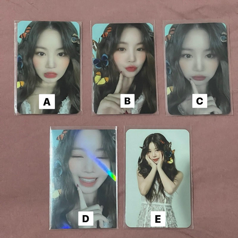 Photocard (PC) Official Seo Soojin (G)I-DLE I BURN Nabi Kupu Butterfly POB Benefit Appmu Apple Music