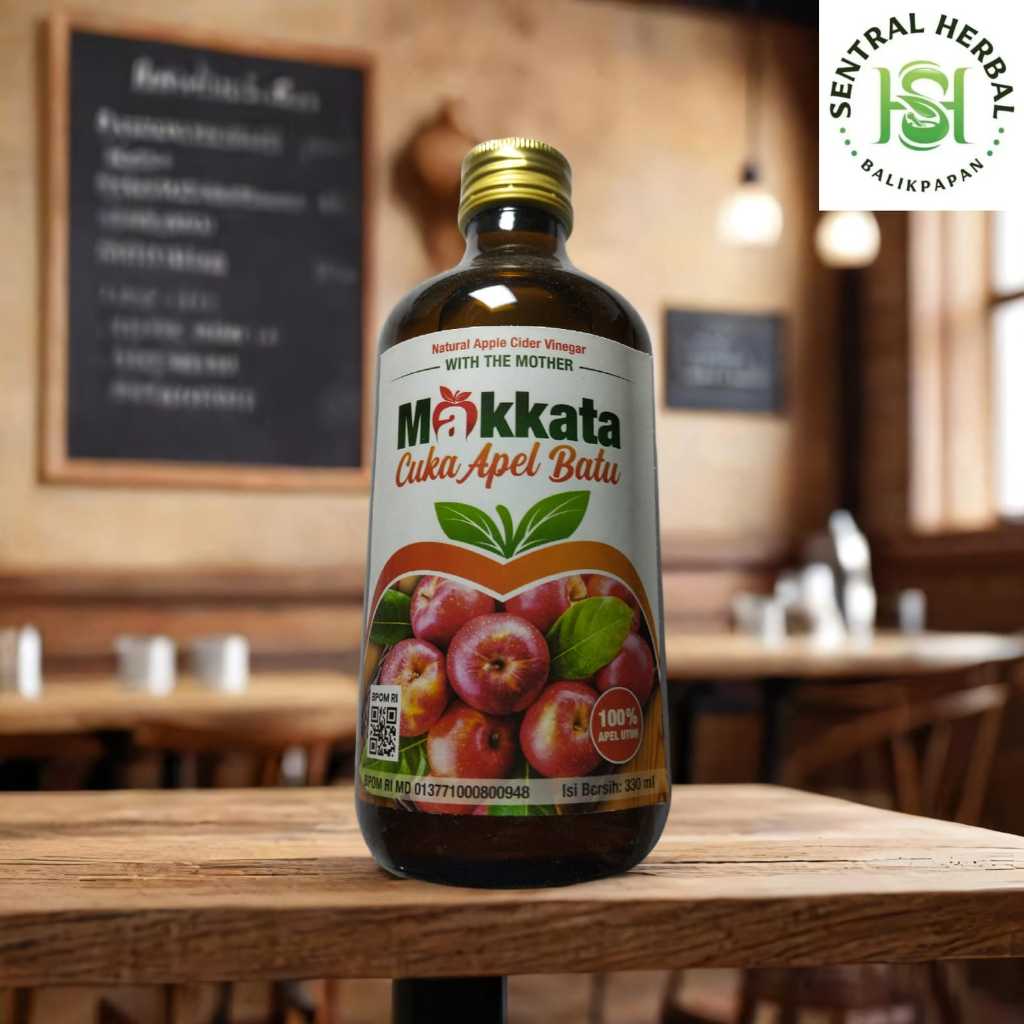 

Cuka Apel Makkata Apple Cider Vinegar 330Ml With Mother