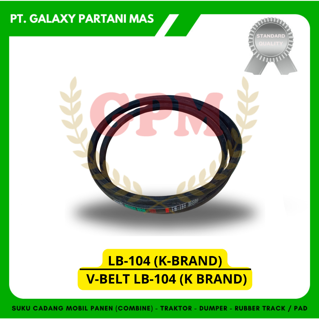 V-BELT LB-104 (K BRAND) / LB-104 (K-BRAND)