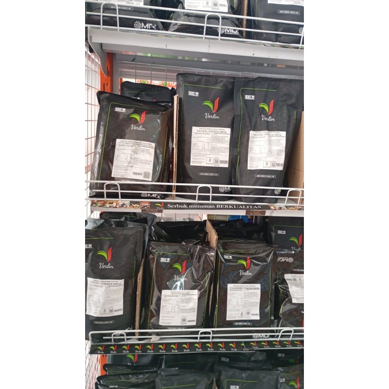 

Verlin repack 1kg promo setengah harga murah serbuk minuman ori boba thai tea peach tea