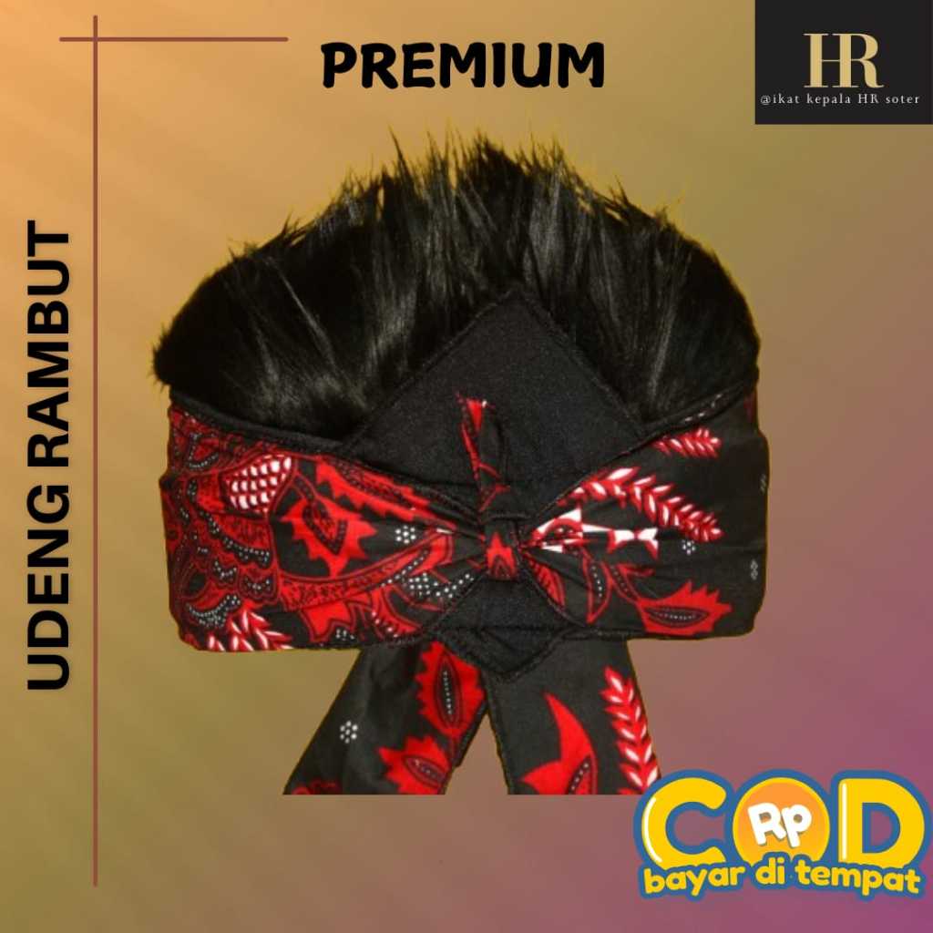 udeng bali hitam premium udeng bali murah