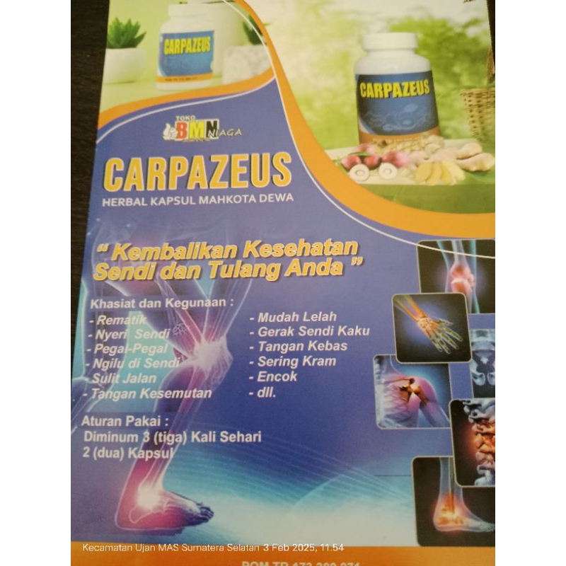 

CARPAZEUS HERBAL KAPSUL MAHKOTA DEWA