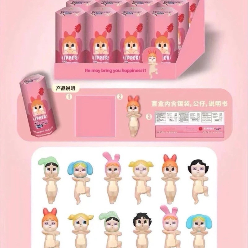 Ready Stock Crybaby Hippers Cry Baby Random Blind Box Complete Set With Box and Foil Cute Lucu Tempe