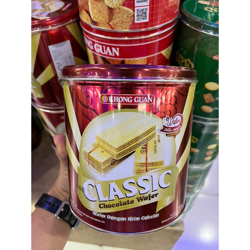

Khong Guan Classic Wafer Chocolate 350gr | Jajan Lebaran | Jajan Murah | Khong Guan Wafer