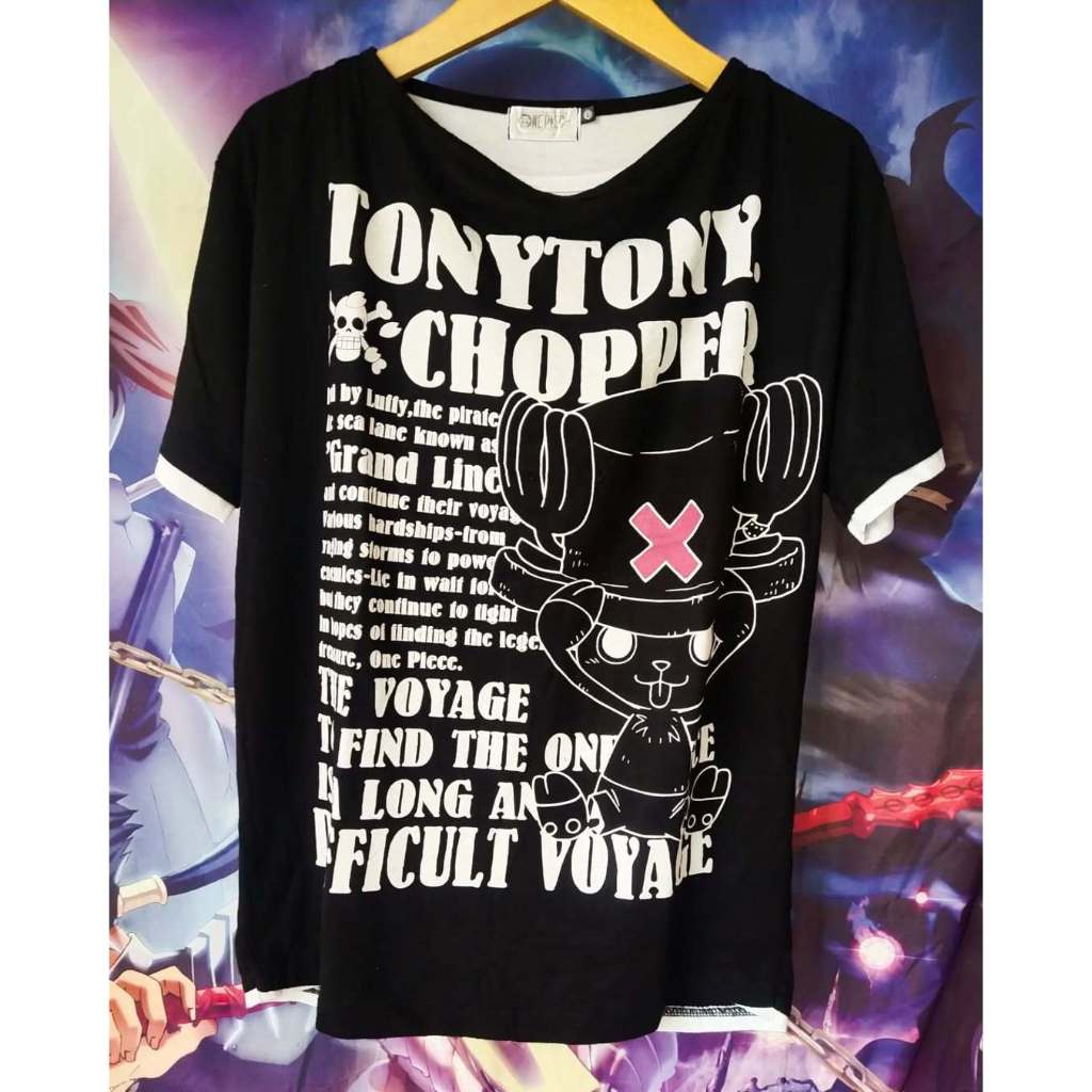 One Piece Chopper Big Print Official Anime Woman Tee Kaos Tshirt Original Second Merch Japan Korea B