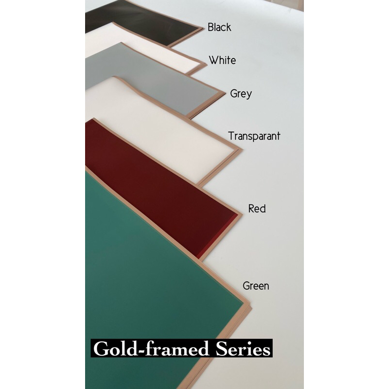 

Kertas Wrapping List Gold/Flowers Wrap/Cellophane