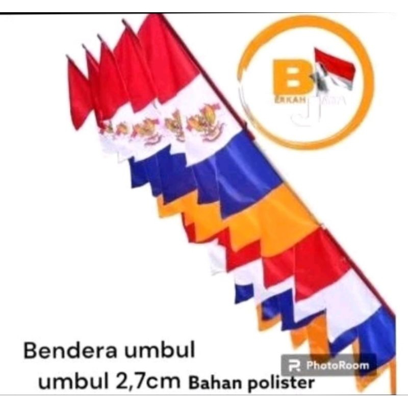 bendera umbul2 warna biru