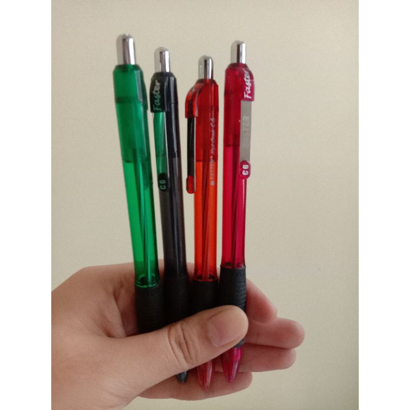 

(1 Pcs) Bolpen Faster C6 Hitam