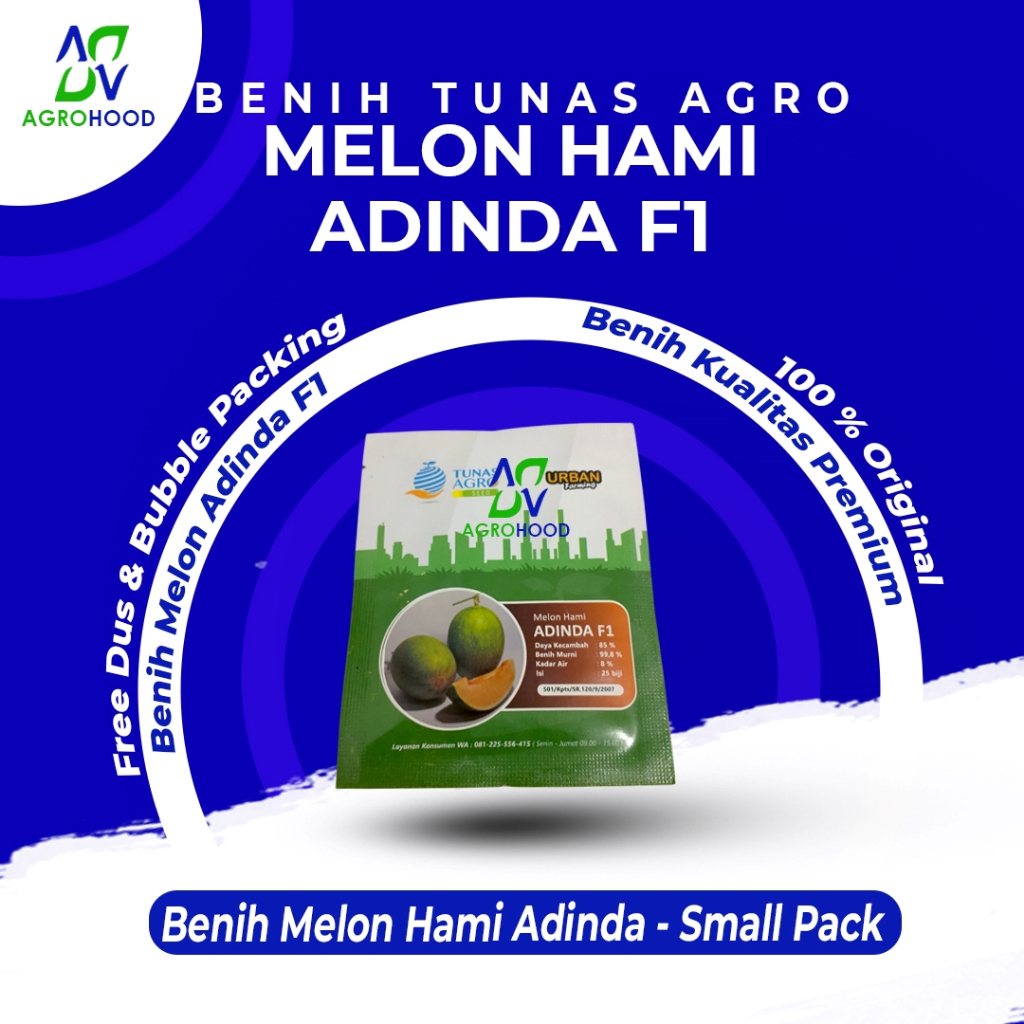 Benih Melon Adinda F1 Kemasan Urban Farming - Tunas Agro