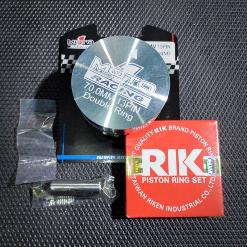 Piston Seher Moto1 70 Pin/Pen 13 Dobel Ring Taiwan Piston Bahan Mentah Custom Seker Seger Seher Moto
