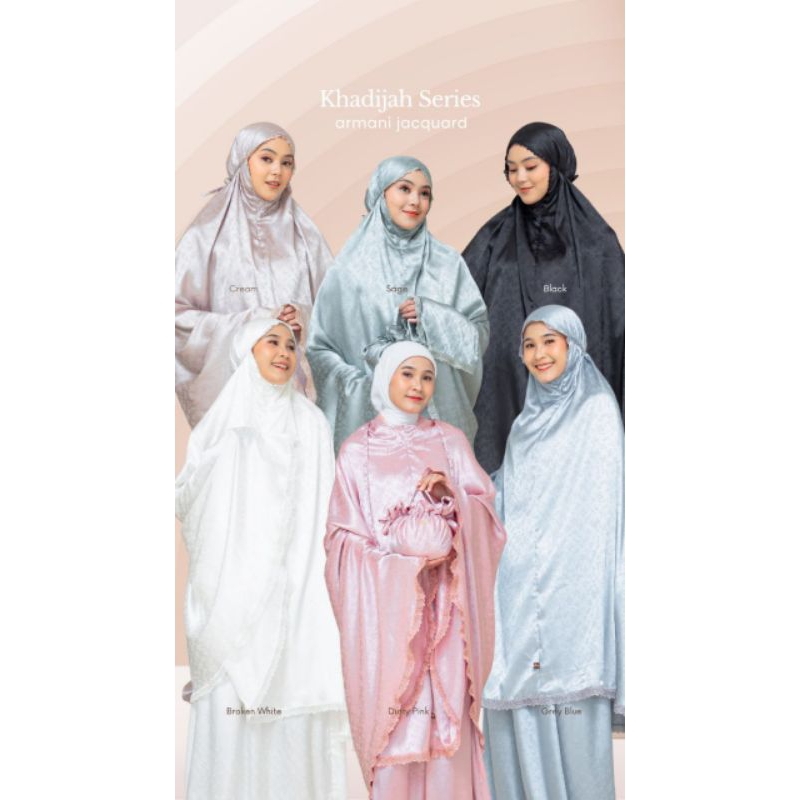 Mukena Khadijah Series Armani Jacquard