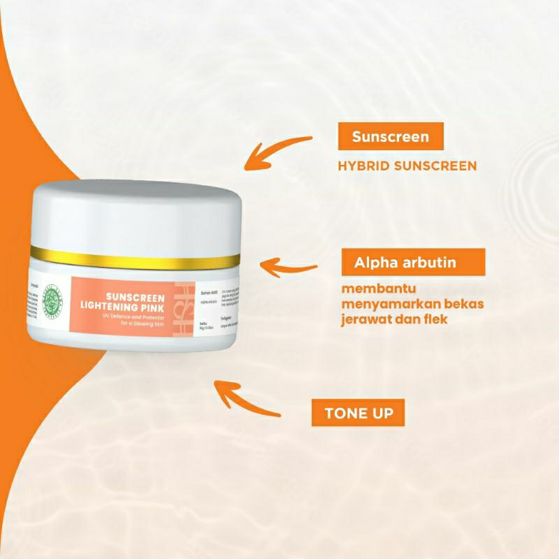H&H Skincare  Sunsreen Lightening pink // suncu by Dr. kamila