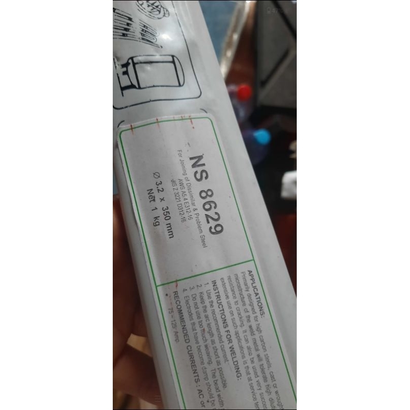 KAWAT LAS NIKKO STEEL NS-8629 Size. 3.2mm
