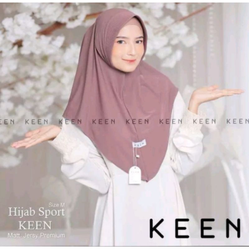 Kerudung Bergo Instan KEENAN Size M/L