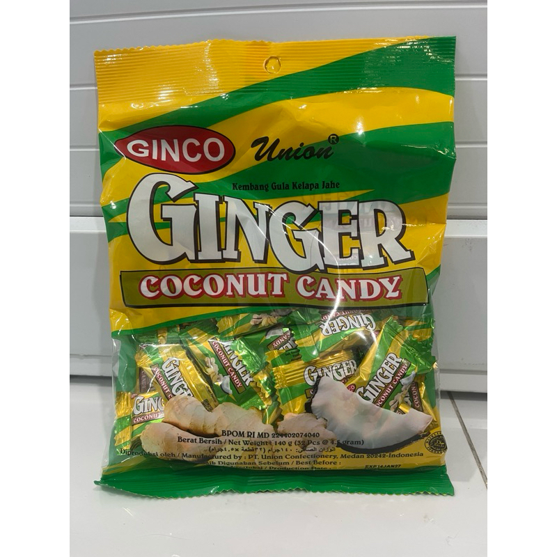 

(Isi 32pc/bungkus) GINCO GINGER COCONUT CANDY