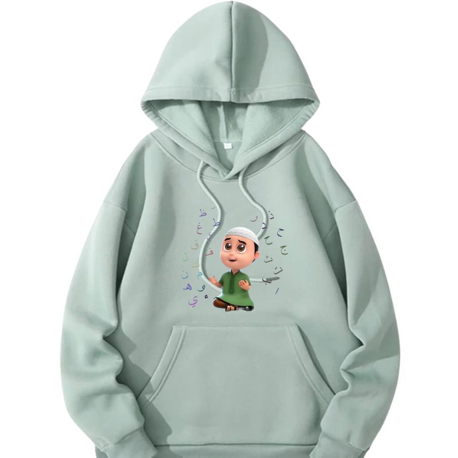 Hoodie Sweater Anak Laki Laki Perempuan Karakter Nusa Rara Jaket Sweater Hoodie Anak Kartun Islami