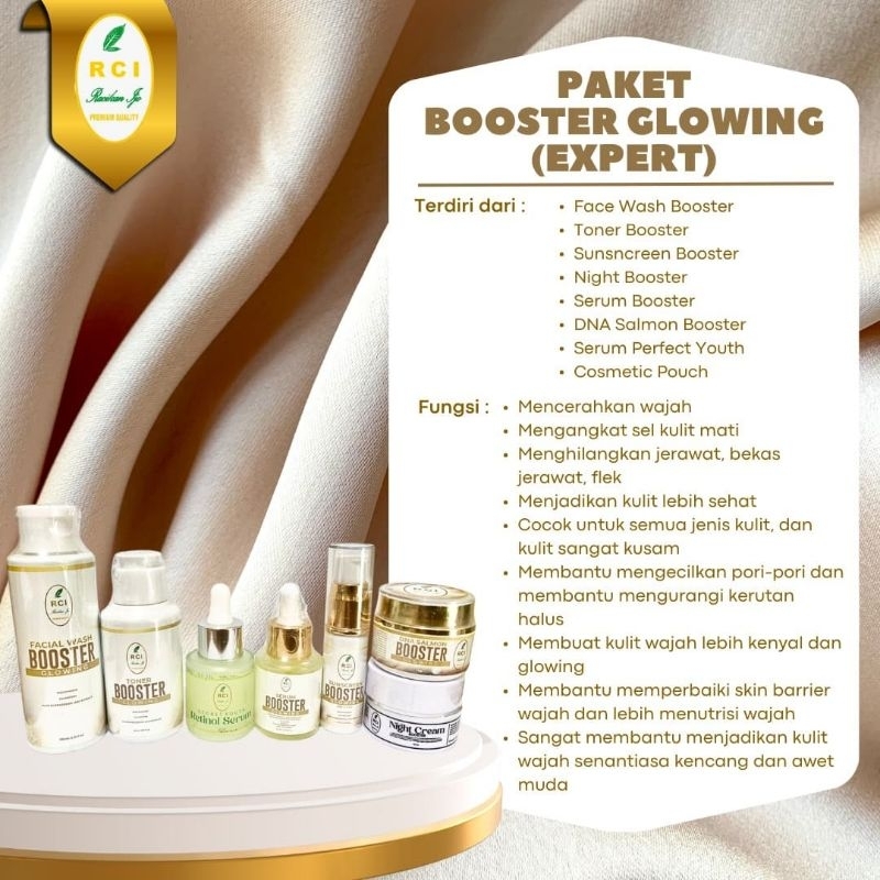 RCI SKINCARE PAKET EXPERT BOOSTER GLOWING
