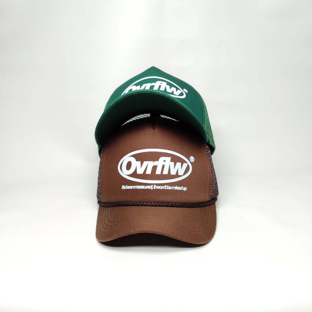 sllbgs - Trucker hat Topi Jaring Hijau Coklat Unisex