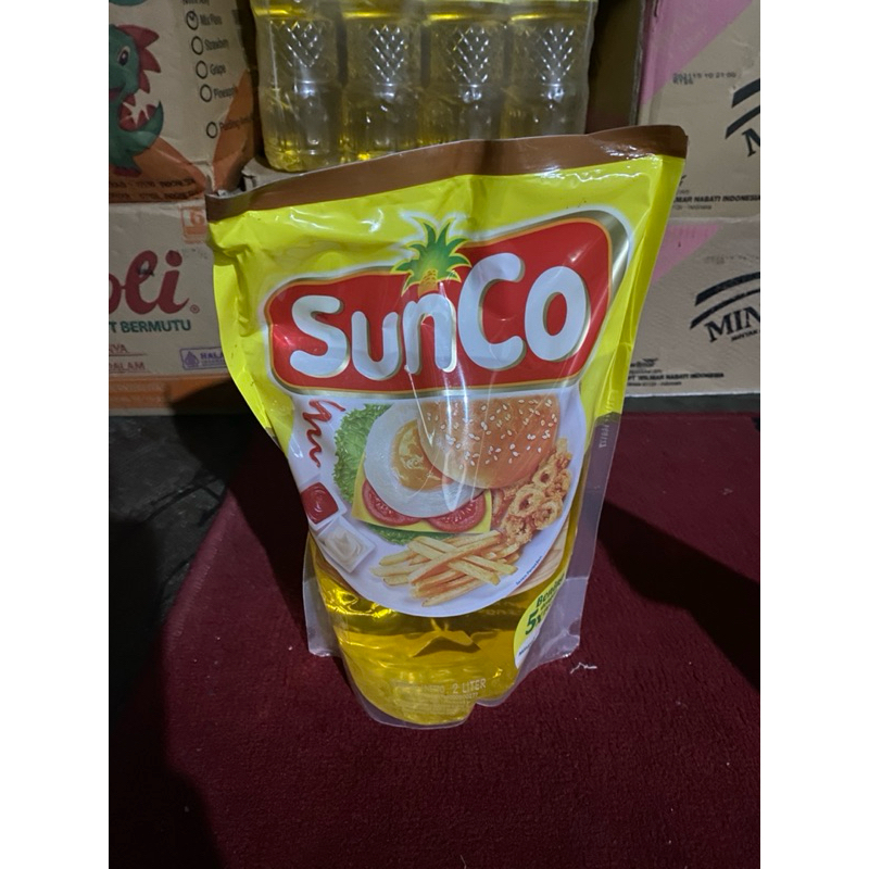 

SunCo 2 liter minyak goreng READY