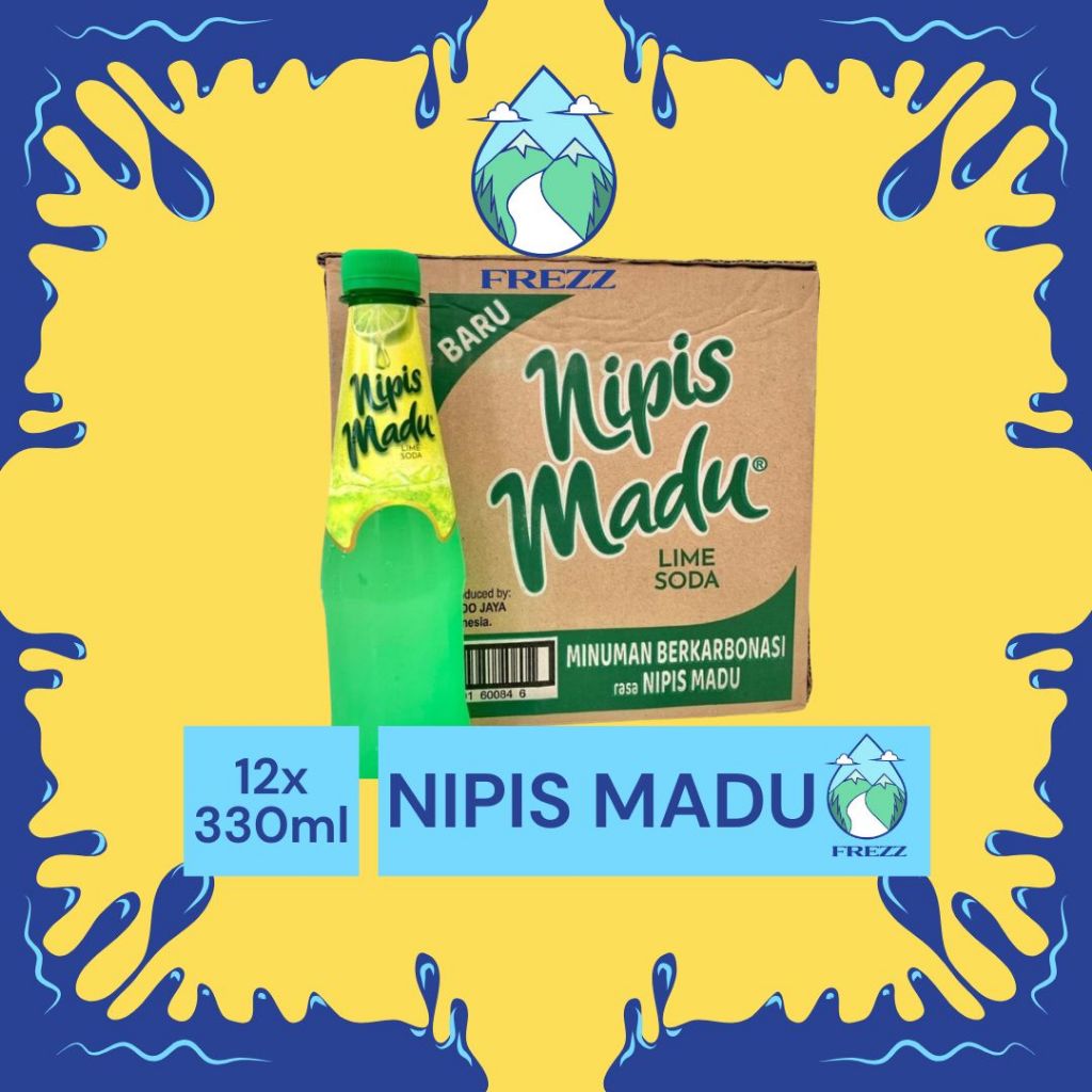 

(INSTANT) NIPIS MADU Dus 330ml Isi 12 BOTOL Per Karton - READY SATUAN BOTOL DAN DUS Air Minum SODA Kemasan Botol Minuman Kardus