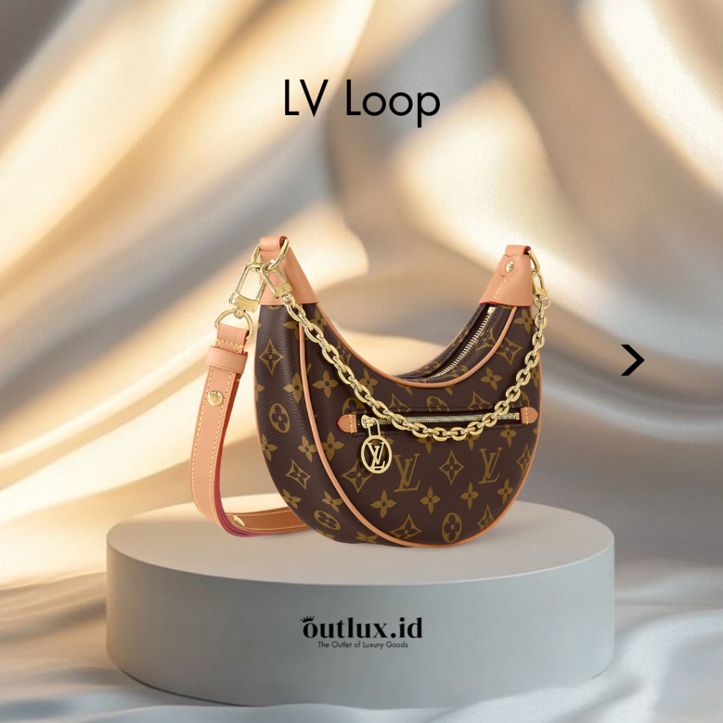 Tas elvi Loop Wanita / Tas Kulit Wanita/ Tas Slingbag Shoulder Bag/ Tas LV Loop Kulit