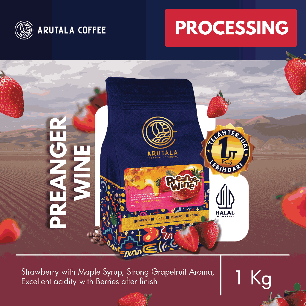 

ARUTALA Kopi Arabika Jawa Preanger Wine 1KG