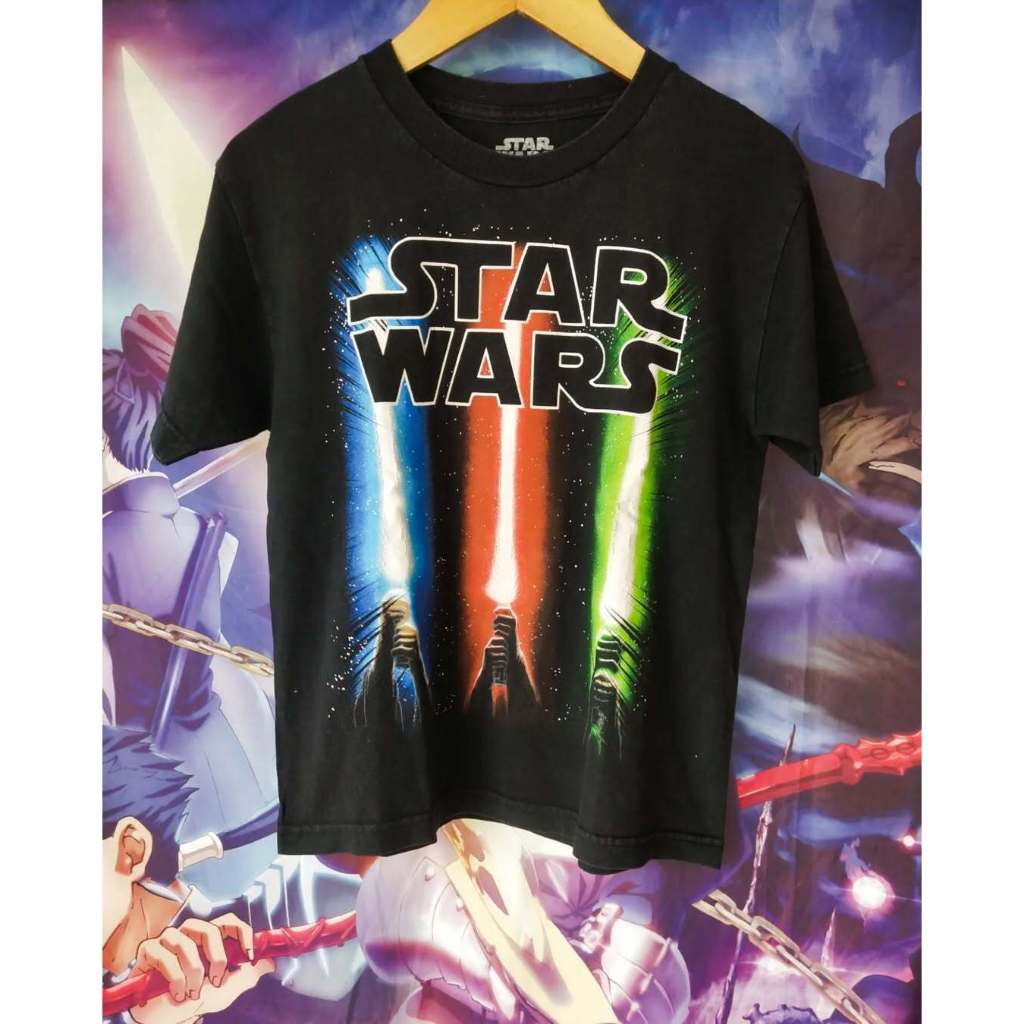 Star Wars x Mad Engine Light Saber Official Movie Tee Kaos Tshirt Original Second Merch Japan Korea 