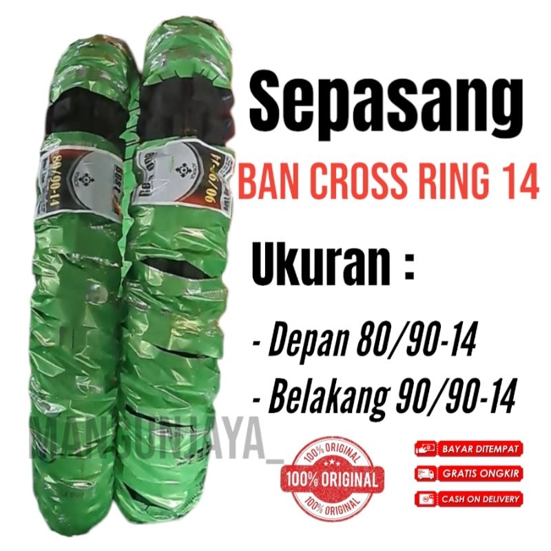 Ban CROSS Ring 14 Untuk Motor Matic BEAT VARIO MIO FINO SPACY XEON X-RIDE Maupun Motor Matic Lainnya