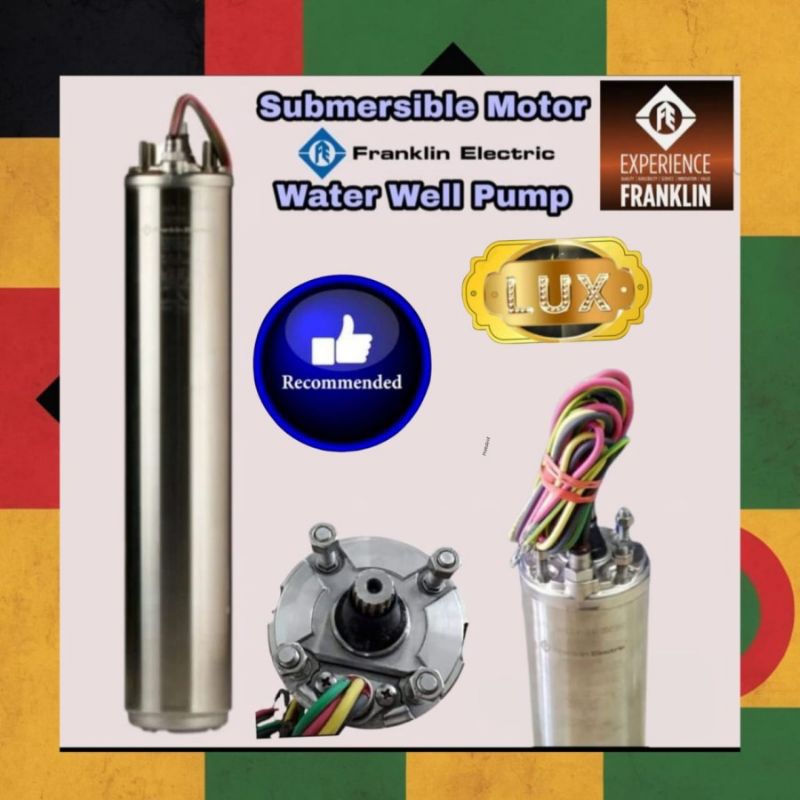 Motor dinamo submersible FRANKLIN 5 Hp 3.7 kw 3 phase 380 v 4 inch " satelit Deep well pump