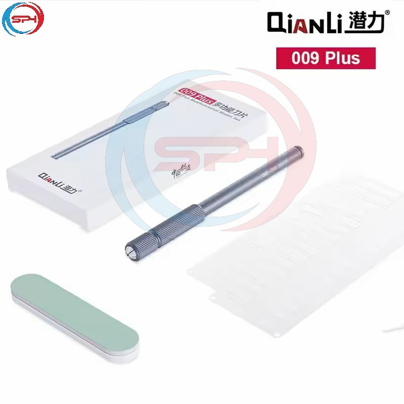 Qianli 009 Plus Pisau Penghilang Lem Multifungsi dan Kit Pegangan Pisau IC Glue Remove Blade CPU Dis
