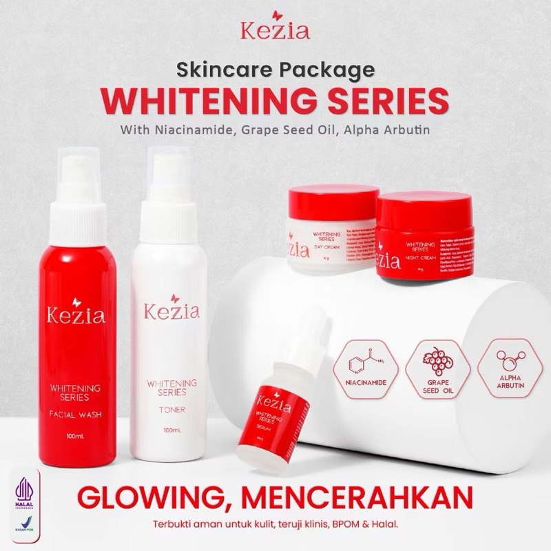kezia skincare ashanty whitening series