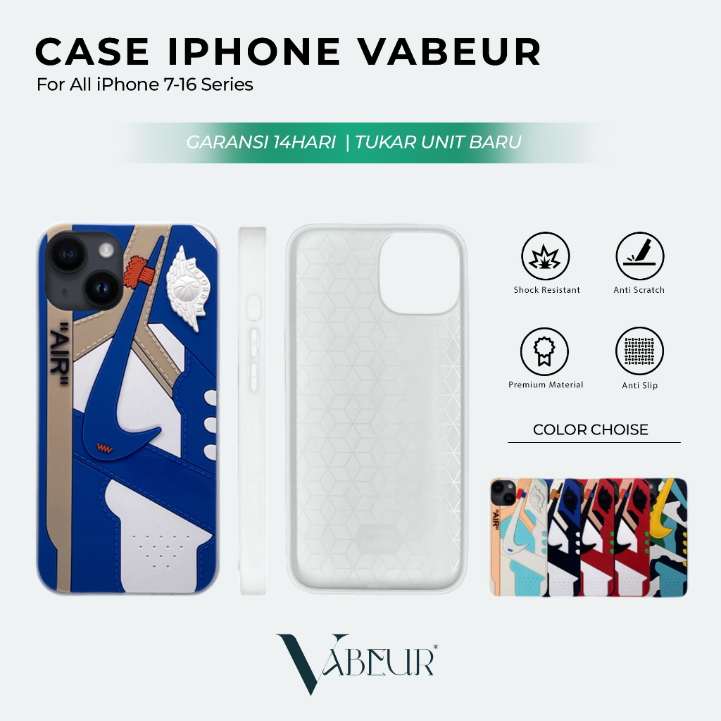 Case iPhone 3D Timbul Casing Softcase Cover Anti Panas iPhone 15 Plus Pro Max 7 8 plus X XR Xs Max 1