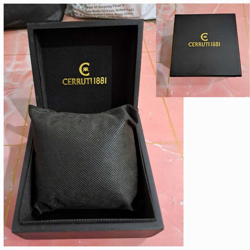 Kotak Kayu Jam Tangan / Box Kayu Jam Tangan Cerruti 1881