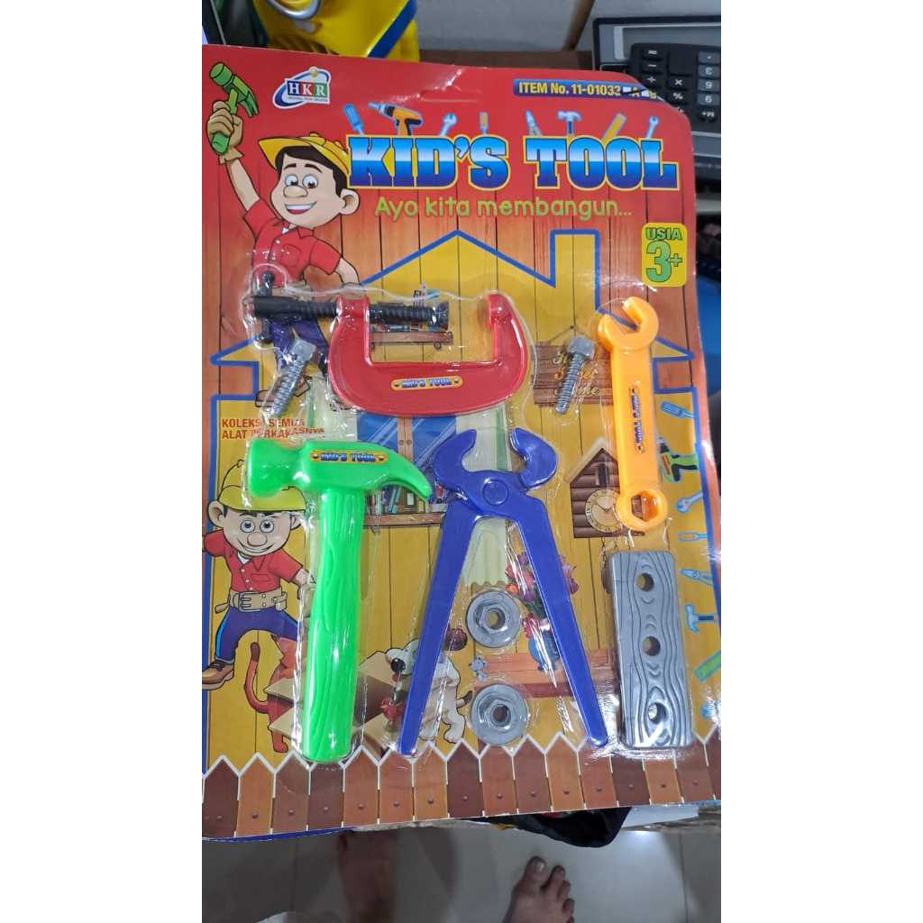 MAIANAN ANAK ALAT PERTUKANGAN 11-01033B MAINAN ANAK LAKI LAKI MAINAN PERAN MAINAN ANAK