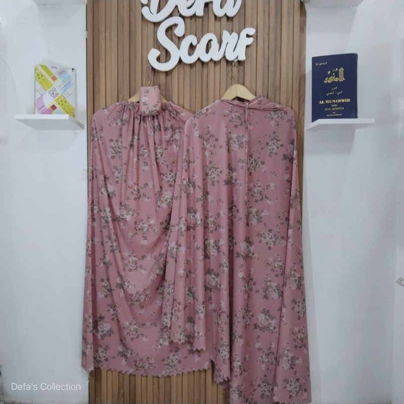 Mukenah Mini Traveling Motif Parasut Korea Premium Free Pouch