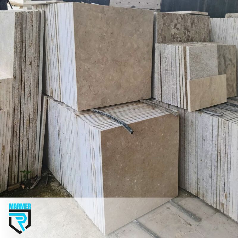 Lantai Marmer Krem Ukuran 60 x 60 cm Finishing Glossy