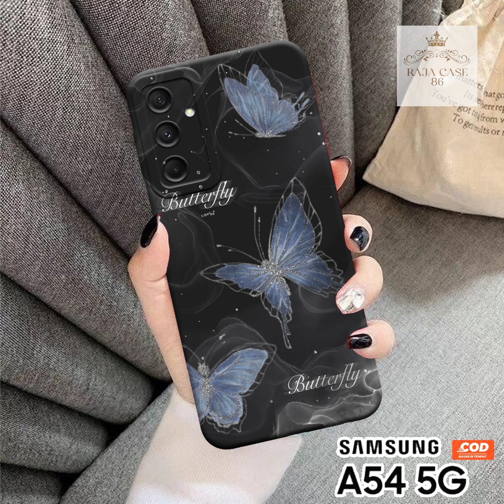 Softcase Samsung A54 5G - Rajacase - Case Samsung A54 5G - Motif Case Kupu - Case Samsung A54 5G - P