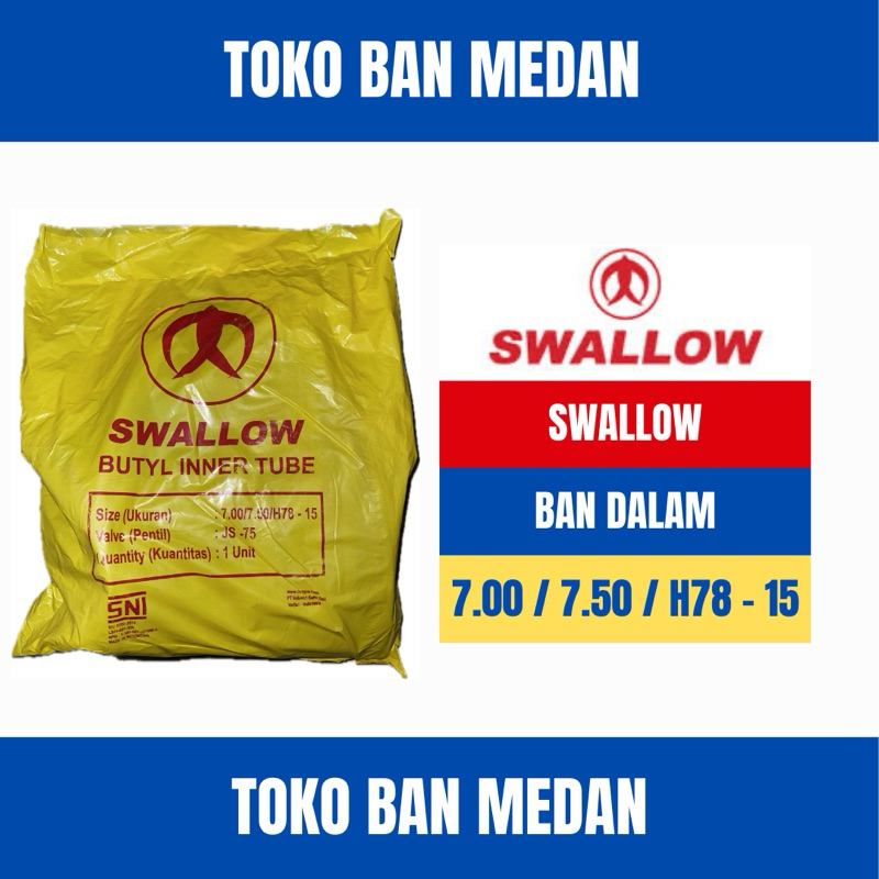 BAN DALAM TRUK 700/750-15 SWALLOW ( PENTIL PANJANG )